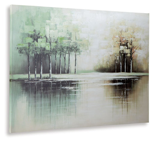 Garlenridge - Wall Art - Green / Tan / White - R&R Furniture Gallery (Fountain Valley, CA)