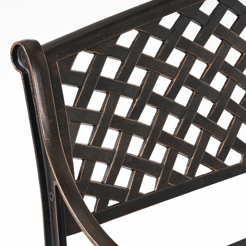 Spencer - Cast Bench - Copper - R&R Furniture Gallery (Fountain Valley, CA)