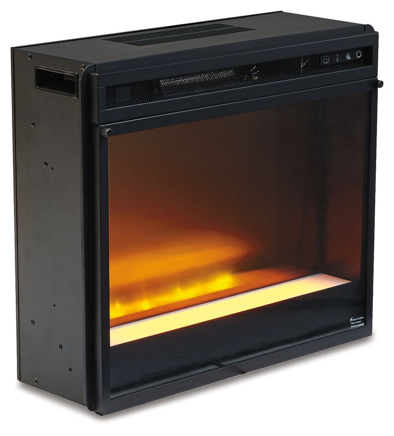 Entertainment Accessories - Fireplace Insert Glass/Stone - Black - R&R Furniture Gallery (Fountain Valley, CA)