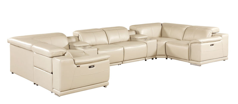 9762 - 8-Piece U Shaped Sectional Sofa With 4 Power Recliner