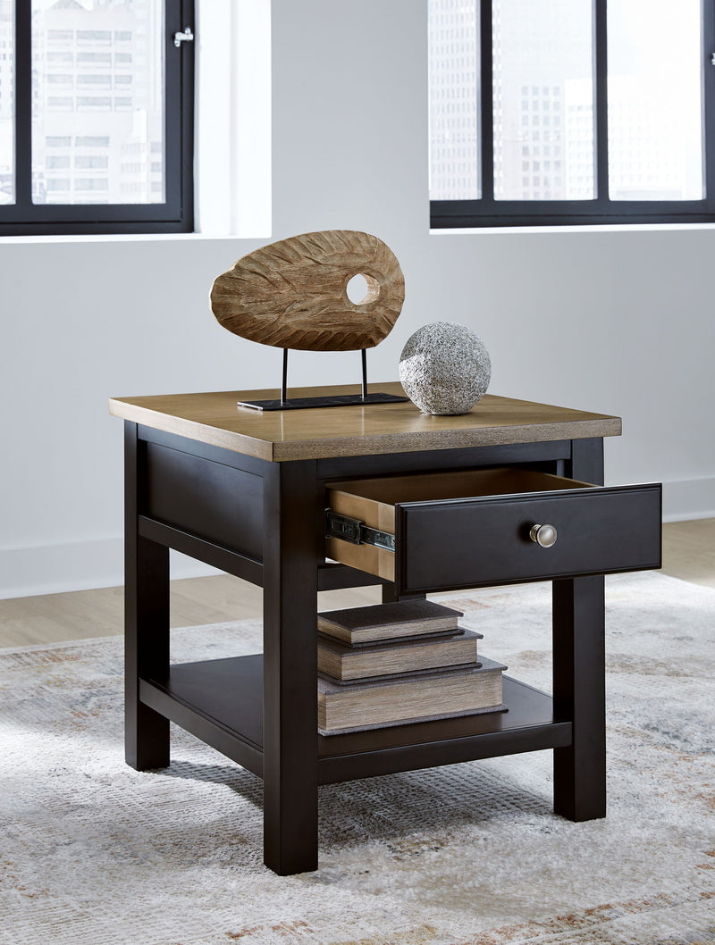 Drazmine - Rectangular End Table - Brown - R&R Furniture Gallery (Fountain Valley, CA)