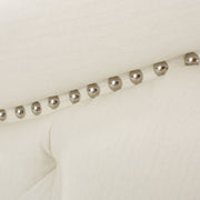 Contemporary tufted fabric headboard by Noble House, Kaarina style, showcasing soft upholstery and elegant tufted design.