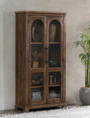 Zion - Reclaimed Wood Tall Cabinet - Natural - R&R Furniture Gallery (Fountain Valley, CA)
