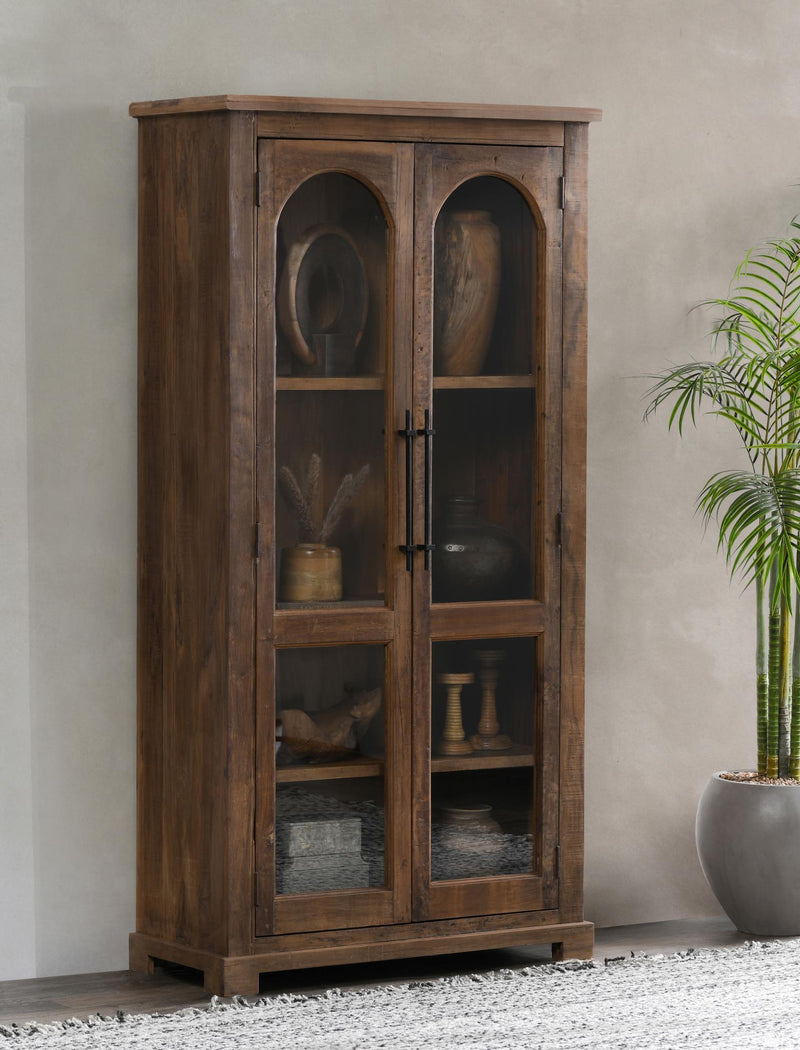 Zion - Reclaimed Wood Tall Cabinet - Natural - R&R Furniture Gallery (Fountain Valley, CA)