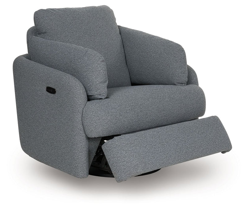 Alainmont Next-Gen Nuvella - Swivel Power Recliner - R&R Furniture Gallery (Fountain Valley, CA)