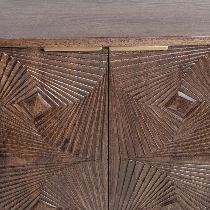 Lina - 4 Door Cabinet - Kona Brown
