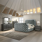 Kana - Bed With LED, Fireplace & TV Stand - R&R Furniture Gallery (Fountain Valley, CA)