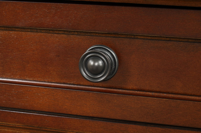 Glory Furniture Meade dresser with multiple drawers, dark wood finish, and modern design for bedroom storage.