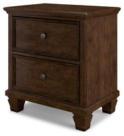 Danabrin - Two Drawer Nightstand - Brown - R&R Furniture Gallery (Fountain Valley, CA)