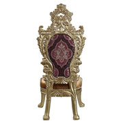 Bernadette - Side Chair (Set of 2) - Pattern Fabric & Gold - R&R Furniture Gallery (Fountain Valley, CA)