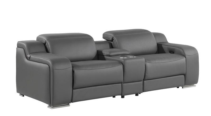 1116 - 7-Piece Modular Power Reclining Sofa, Loveseat & Chair Set In With 5 Power Recliners & Power Headrests