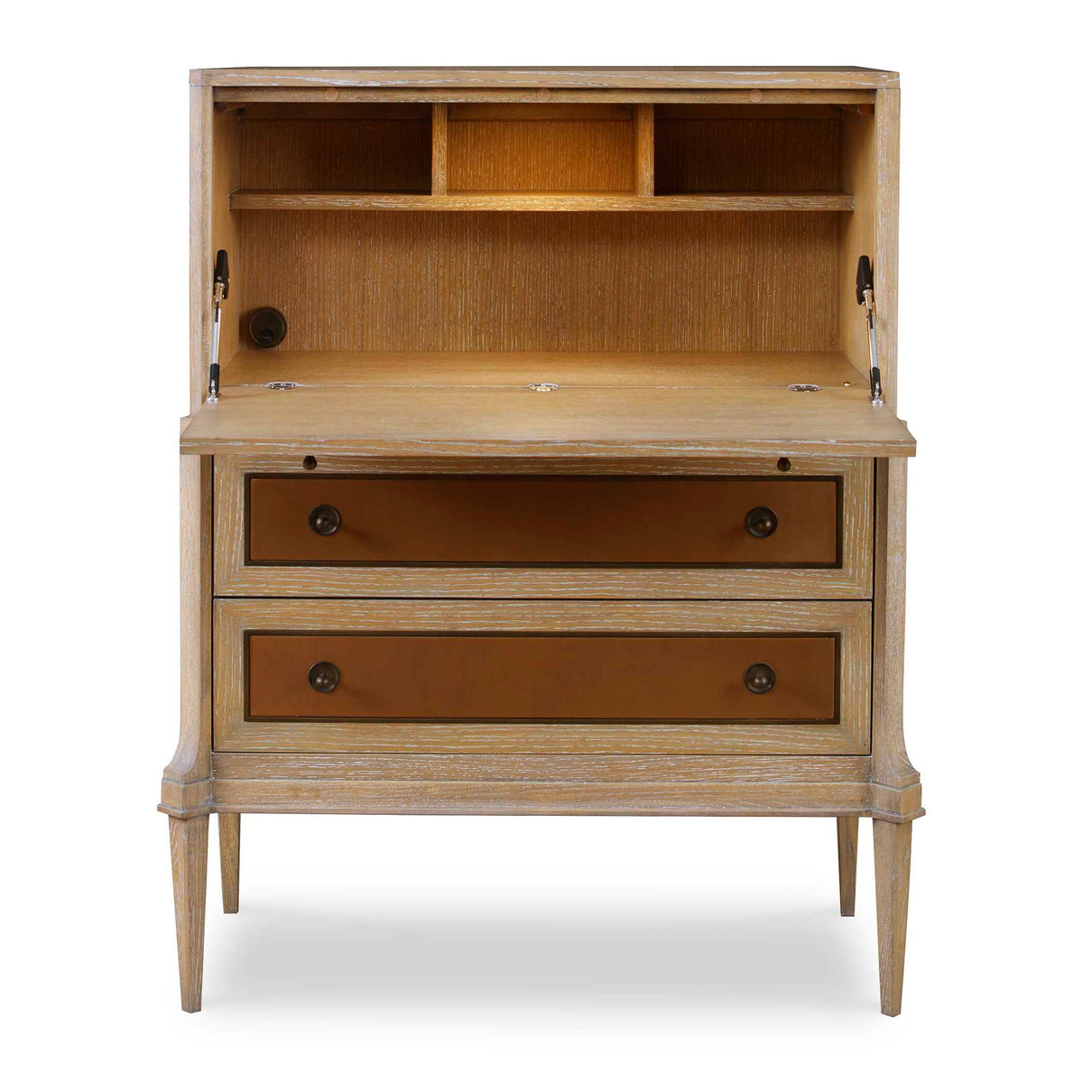 Hide Away - Secretary Desk - Brown / Woodtone