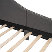 Upholstered Daybed With Headboard And Armrest, Support Legs - R&R Furniture Gallery (Fountain Valley, CA)