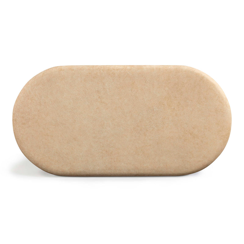 Surraya - Concrete Rounded Coffee Table - R&R Furniture Gallery (Fountain Valley, CA)