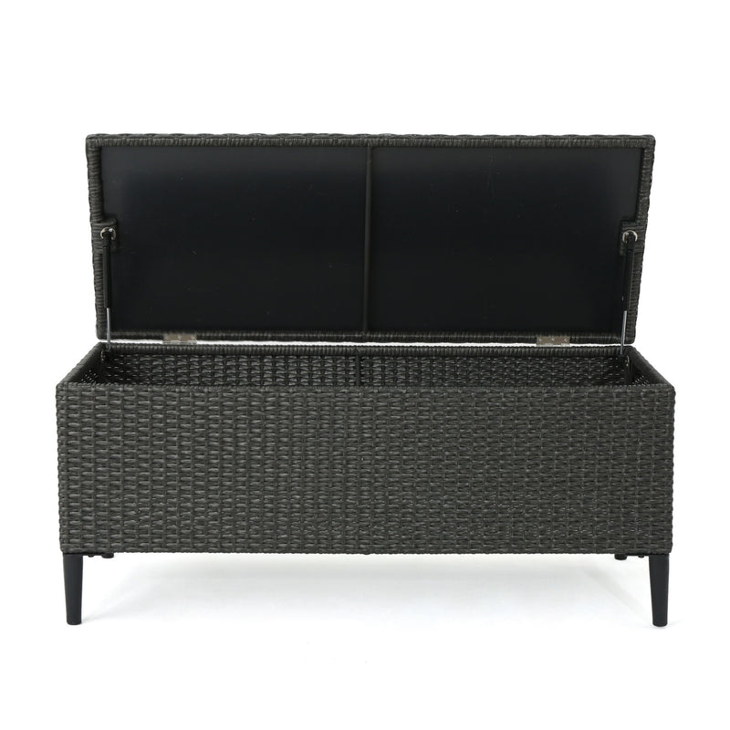 Rupert - Storage Unit Resin Wicker Outdoor - R&R Furniture Gallery (Fountain Valley, CA)