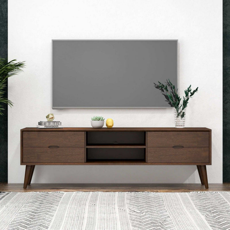 Adrian - TV Stand - Walnut Brown - R&R Furniture Gallery (Fountain Valley, CA)