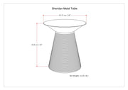 Sheridan - Handcrafted Metal Accent Table - R&R Furniture Gallery (Fountain Valley, CA)