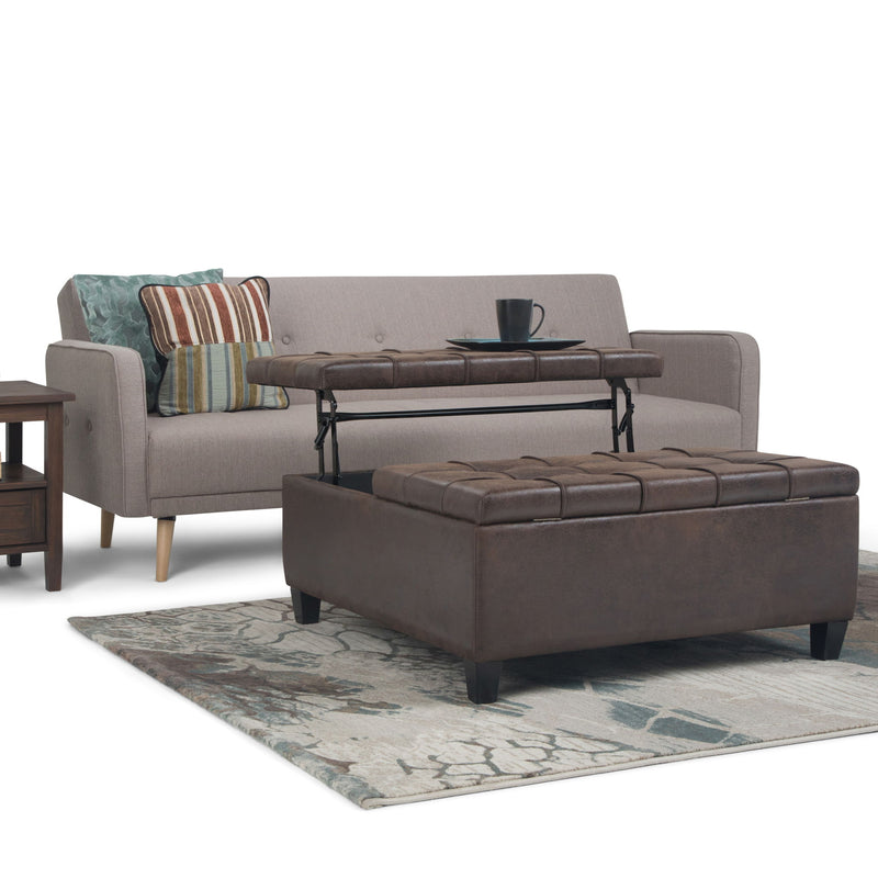 Harrison - Large Coffee Table Storage Ottoman - R&R Furniture Gallery (Fountain Valley, CA)