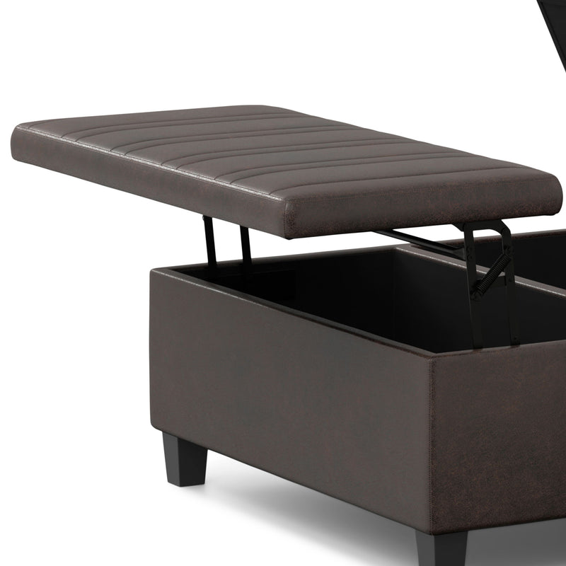 Ellis - Upholstered Coffee Table Storage Ottoman - R&R Furniture Gallery (Fountain Valley, CA)