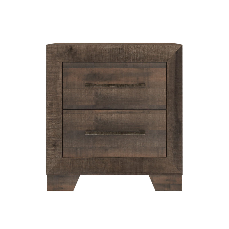 Plinz - 2 Drawer Nightstand - Brown - R&R Furniture Gallery (Fountain Valley, CA)