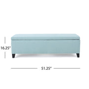 Contemporary Storage Ottoman Bench With Upholstery - R&R Furniture Gallery (Fountain Valley, CA)