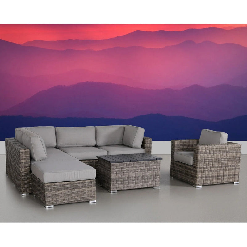 Stylish Entertainment Sectional Set, Outdoor Living - R&R Furniture Gallery (Fountain Valley, CA)