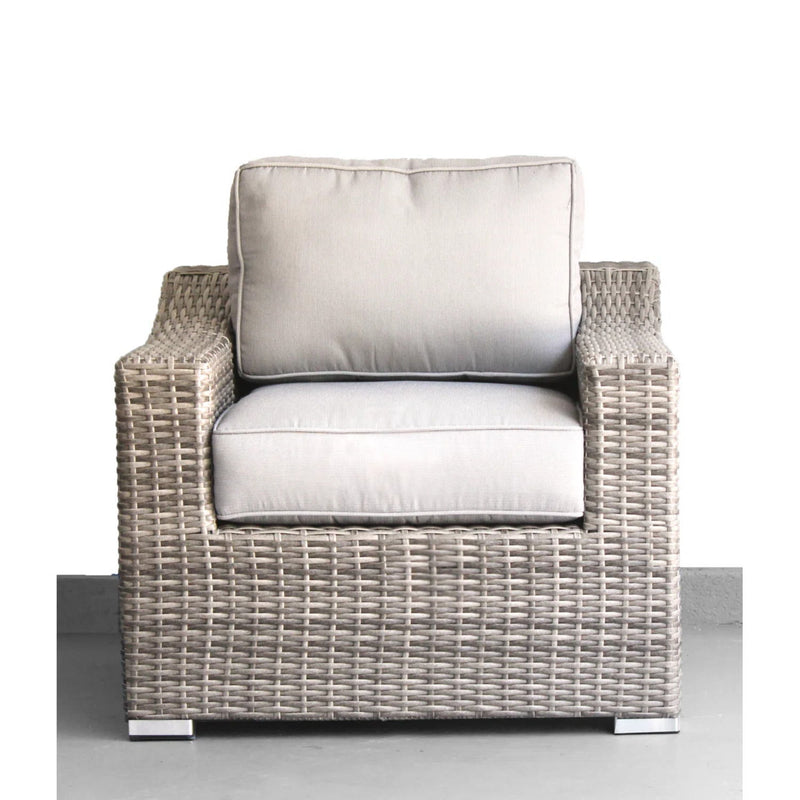 Outdoor Wicker Conversation Set With Cushions, All Weather - R&R Furniture Gallery (Fountain Valley, CA)