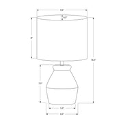 Lighting, Table Lamp Modern - Cream - R&R Furniture Gallery (Fountain Valley, CA)