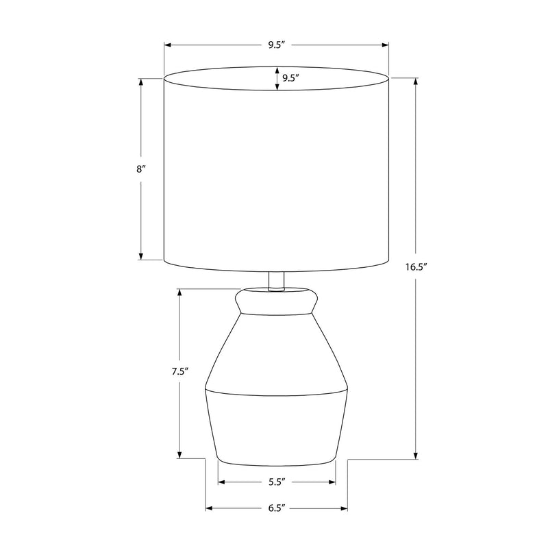 Lighting, Table Lamp Modern - Cream - R&R Furniture Gallery (Fountain Valley, CA)