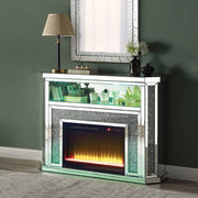 Noralie - 51" Fireplace With LED - Mirrored & Faux Diamonds - R&R Furniture Gallery (Fountain Valley, CA)