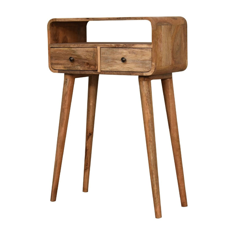 Curved Chestnut Console Table - R&R Furniture Gallery (Fountain Valley, CA)