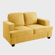 Modern Loveseat, Comfortable 2 Seater Couch With Deep Seating, Loose Back Cushions, Wide Arms - R&R Furniture Gallery (Fountain Valley, CA)