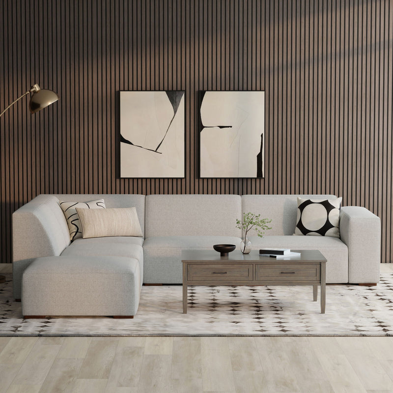 Rex - Handcrafted Sectional Sofa And Ottoman - R&R Furniture Gallery (Fountain Valley, CA)
