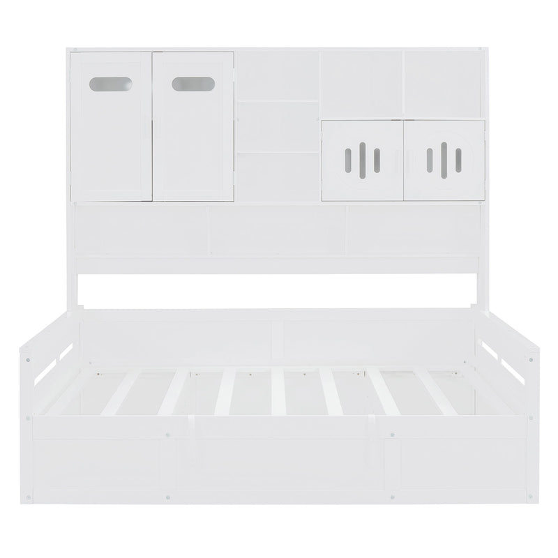 Daybed With All-In-One Cabinet And Shelf - R&R Furniture Gallery (Fountain Valley, CA)