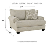 Asanti - Chair and a Half - Fog - R&R Furniture Gallery (Fountain Valley, CA)