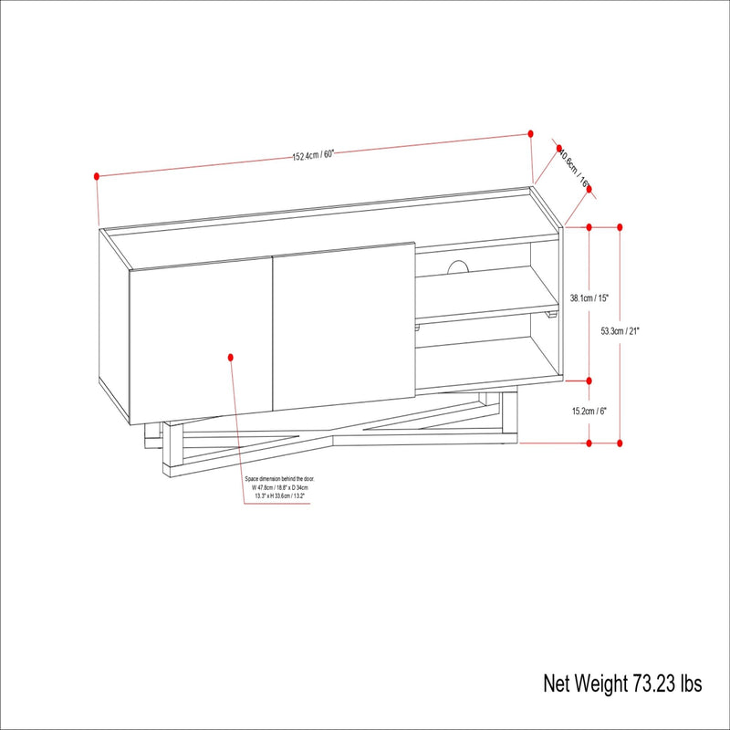 Harrow - TV Media Stand - Natural - R&R Furniture Gallery (Fountain Valley, CA)