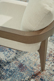 Serene Bay - Arm Chair With Cushion (Set of 2) - Dark Brown / White - R&R Furniture Gallery (Fountain Valley, CA)