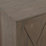 Ela - Sideboard With Wine Storage - Smoky Brown - R&R Furniture Gallery (Fountain Valley, CA)