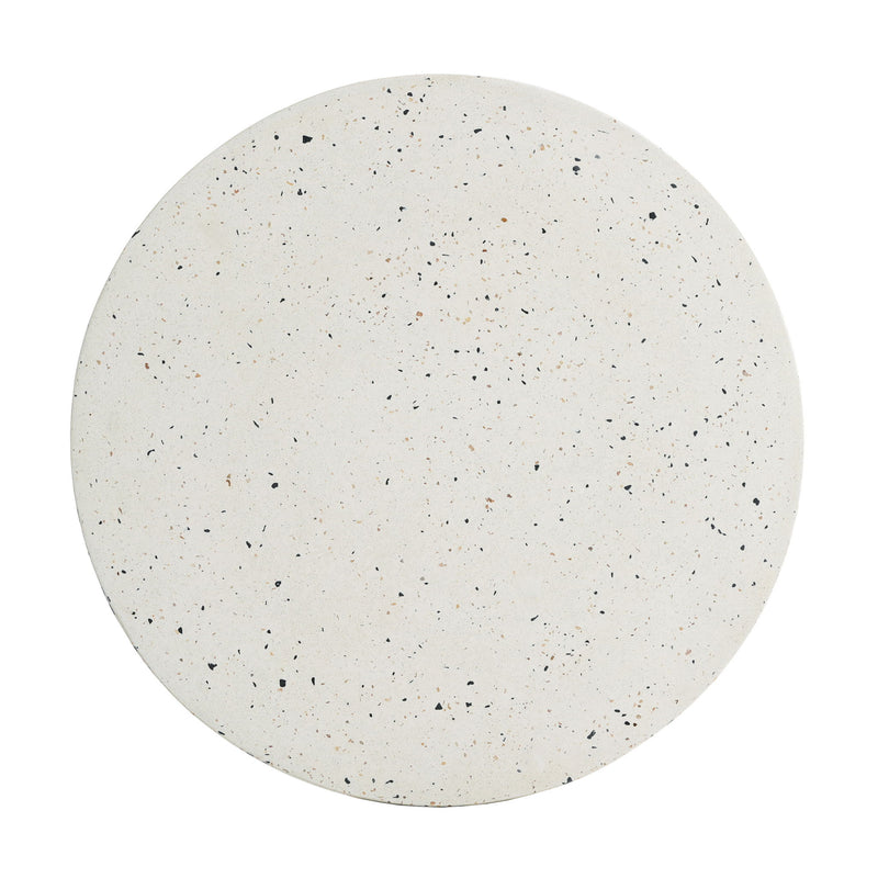 Terrazzo - Outdoor Side Table - White - R&R Furniture Gallery (Fountain Valley, CA)