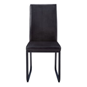 Dining Chair Side Upholstered, For Dining Room (Set of 2) - Black - R&R Furniture Gallery (Fountain Valley, CA)