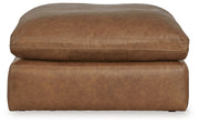 Emilia - 3 Pc. - 2-Piece Sectional Loveseat, Ottoman - Caramel - R&R Furniture Gallery (Fountain Valley, CA)