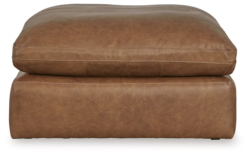 Emilia - 3 Pc. - 2-Piece Sectional Loveseat, Ottoman - Caramel - R&R Furniture Gallery (Fountain Valley, CA)