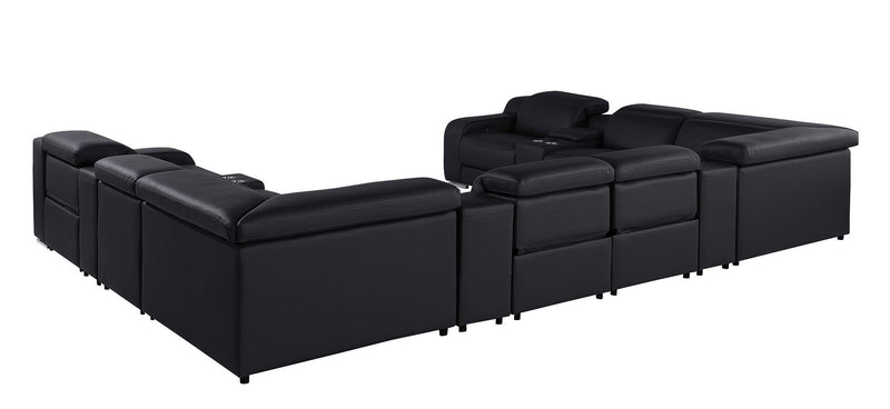 1116 - 12-Piece U-Shaped Sectional Sofa In With 4 Power Recliners & Power Headrests