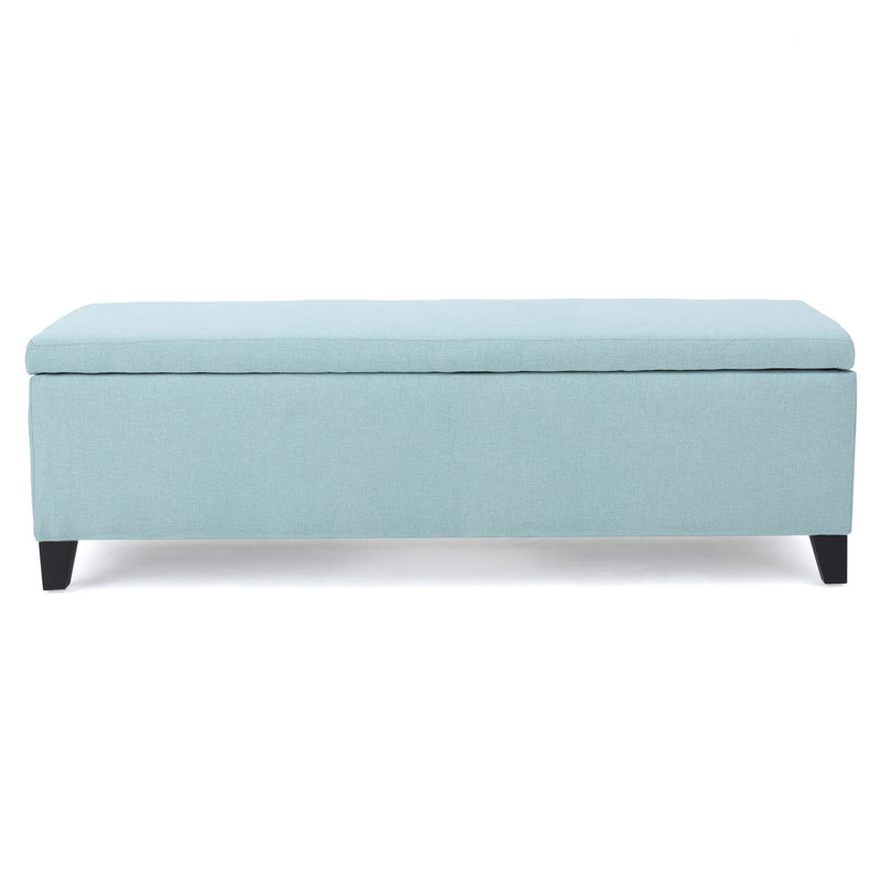 Contemporary Storage Ottoman Bench With Upholstery - R&R Furniture Gallery (Fountain Valley, CA)