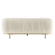 Martina - Sofa With 2 Pillows - Ivory Velvet - R&R Furniture Gallery (Fountain Valley, CA)