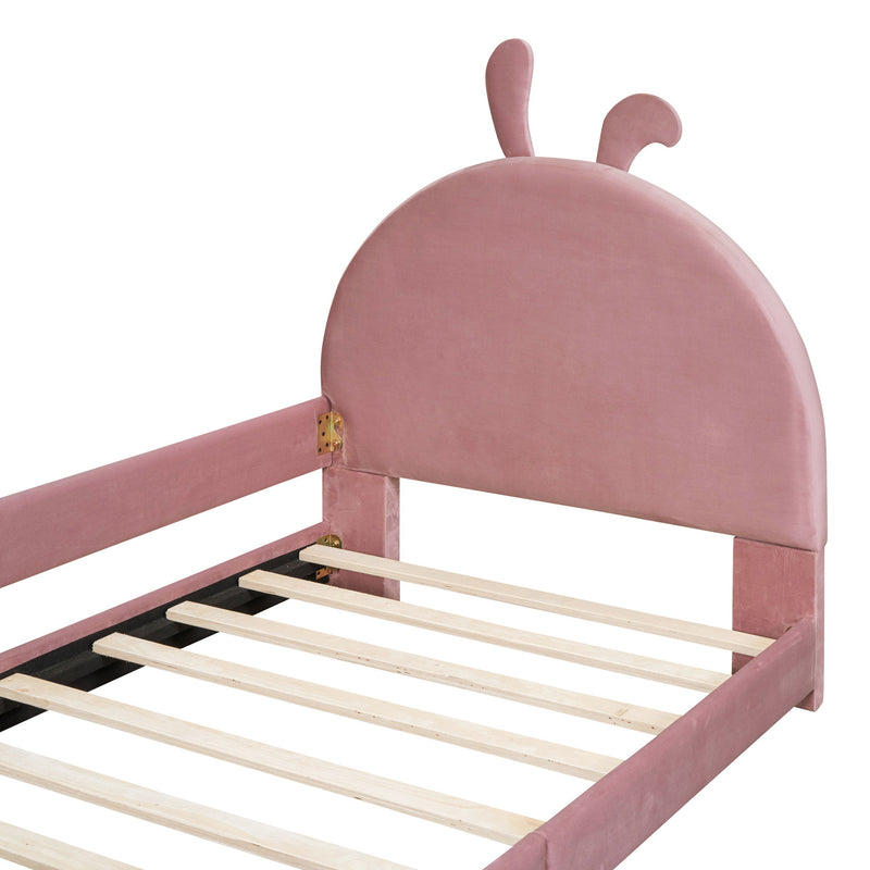 Upholstered Daybed With Rabbit Ear Shaped Headboard - R&R Furniture Gallery (Fountain Valley, CA)