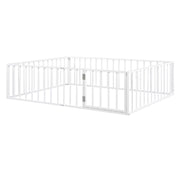 Metal Floor Bed Frame With Fence And Door - R&R Furniture Gallery (Fountain Valley, CA)