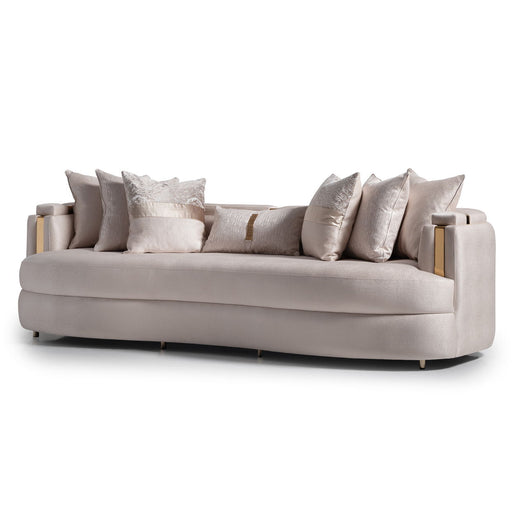 Carmela - Mansion Sofa - Almond / Gold - R&R Furniture Gallery (Fountain Valley, CA)