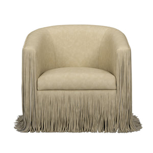 Shag Me - Vegan Leather Swivel Chair - R&R Furniture Gallery (Fountain Valley, CA)