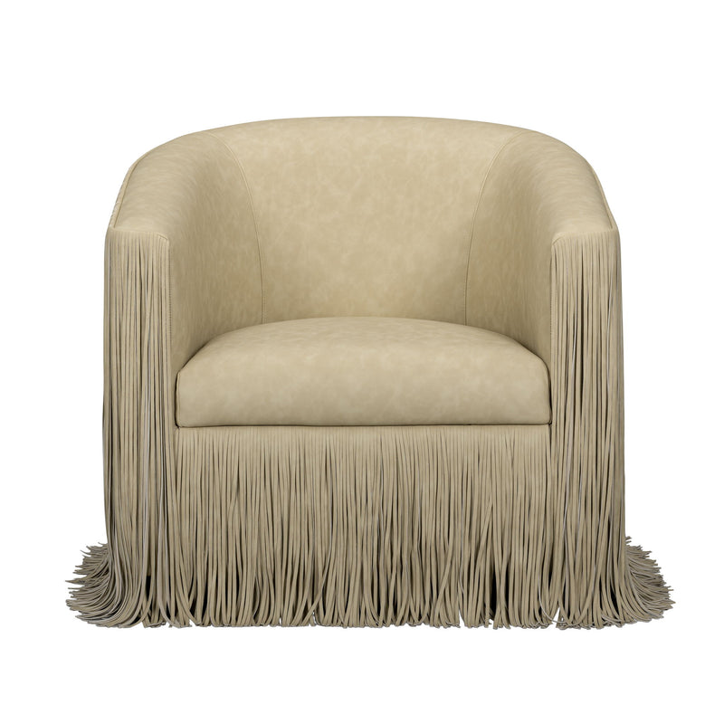 Shag Me - Vegan Leather Swivel Chair - R&R Furniture Gallery (Fountain Valley, CA)